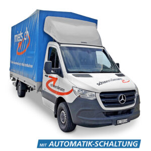 Lieferwagen Mercedes Sprinter mit Automatikschaltung und Hebebühne